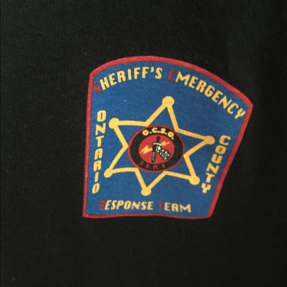 Ontario County SERT Black t-shirt Mens XL